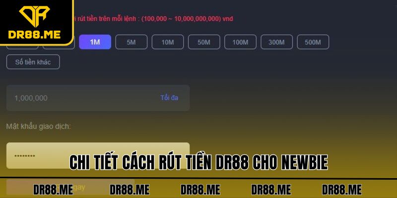 Rút Tiền DR88 - Hướng Dẫn Từng Bước Để Nhận Lợi Nhuận Chi tiết cách rút tiền DR88 cho newbie