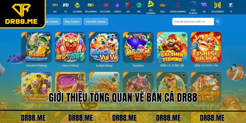 Bắn Cá DR88 Giới thiệu tổng quan về bắn cá DR88