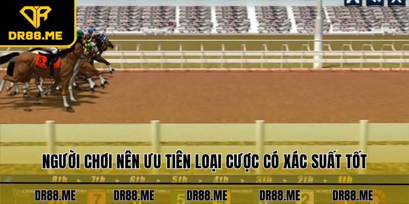 Cá Cược Đua Ngựa DR88 Cùng Các Thông Tin Hấp Dẫn Nhất Người chơi nên ưu tiên loại cược có xác suất tốt