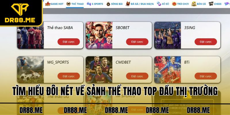 Thể Thao DR88 Tìm hiểu đôi nét về sảnh thể thao Top đầu thị trường